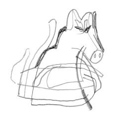 scribble-horse